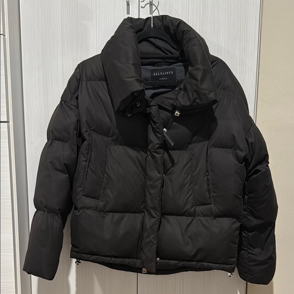 AllSaints Black Puffer Jacket